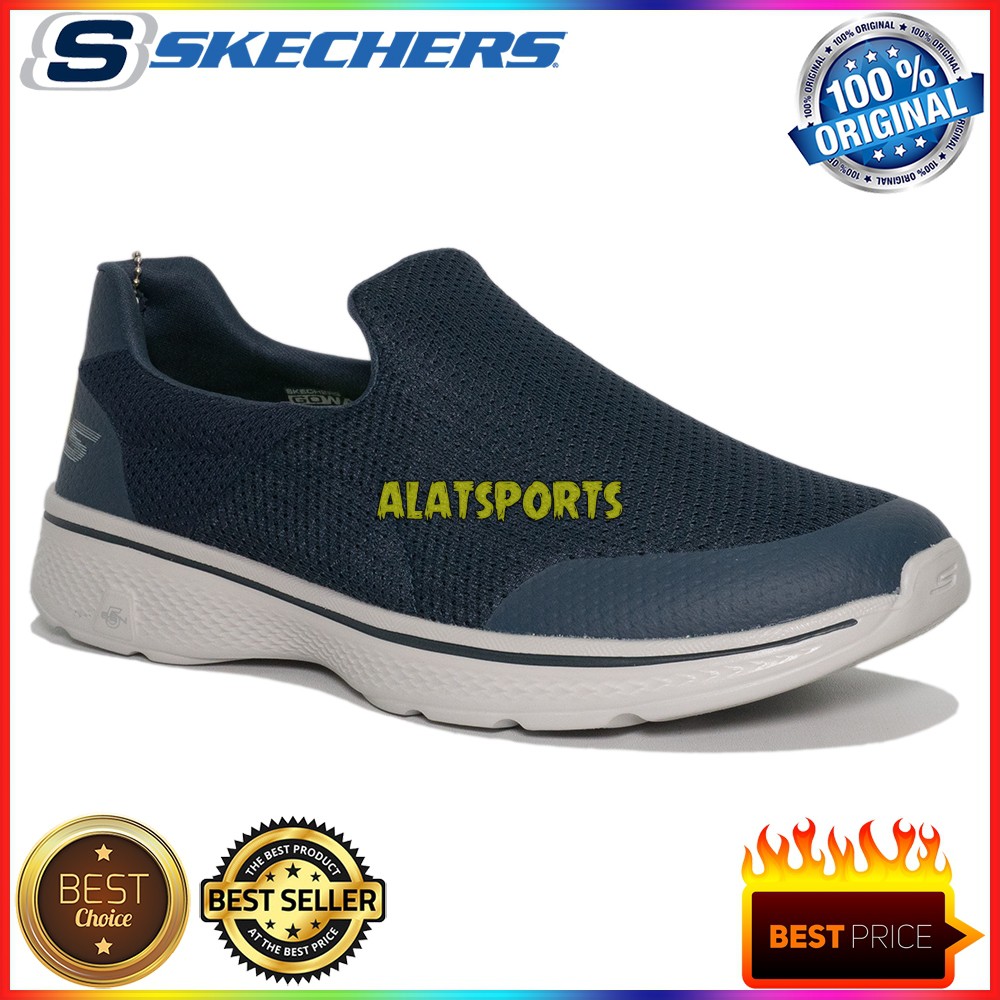 Skechers Go Walk 4 Incredible 54152-NVGY Sepatu Sneaker Pria Original