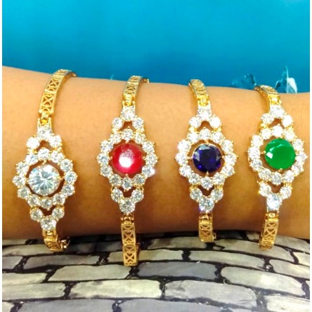 Gelang tangan wanita lapis emas // gelang permata diamond // perhiasan pengganti emas // gelang