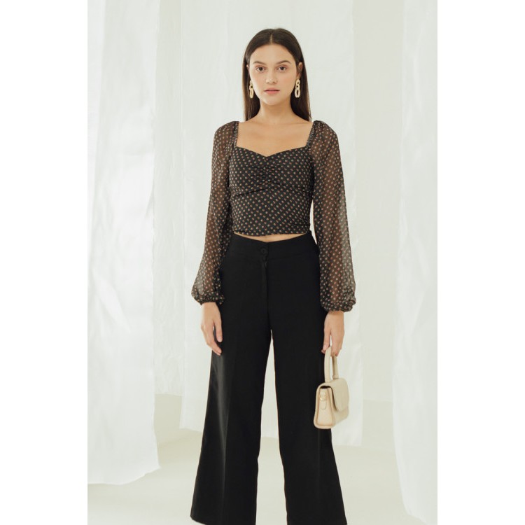 Oudre Leona Top in Black (READY)