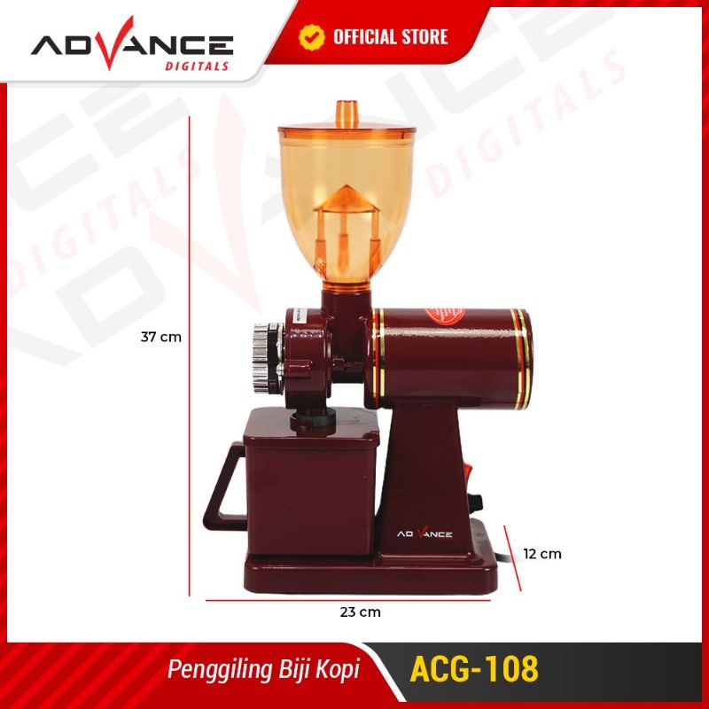 Advance Mesin Giling Biji Kopi Coffee Maker Grinder Listrik Electric Otomatis ACG-108