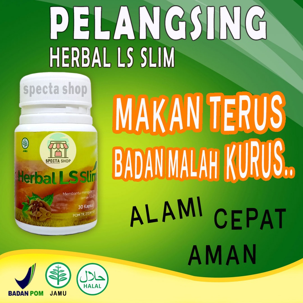 Pelangsing Herbal LS Slim BPOM Herbal Slimming Original Penurun Berat Badan