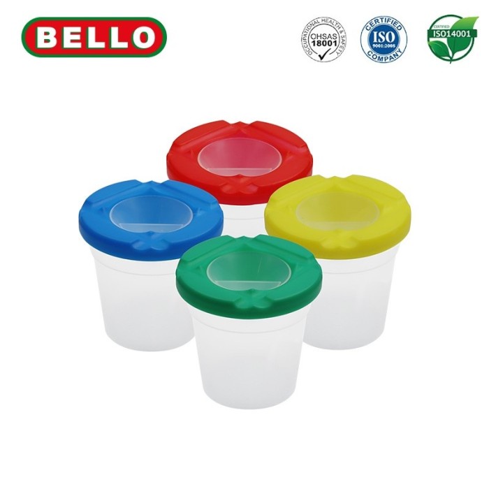 

Bello Kids paint Cup Tempat Kuas Anti Tumpah Anti Spill Cups for Brush