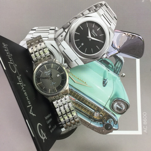 Alexander cristie rantai Silver plat abu wanita 8453 LD