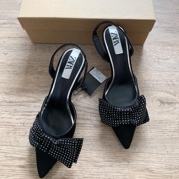 Ready Stok sepatu hak tinggi wanita cewek zs85 zara heels sandal wedges shoes ori