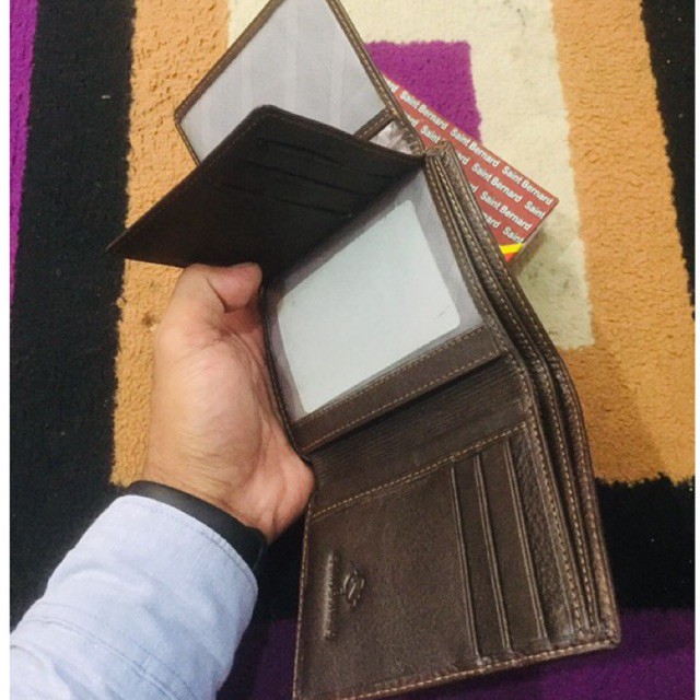 Dompet pria lipat buku bahan kulit asli banyak slot penyimpanan kartu #dompet #dompetkulit