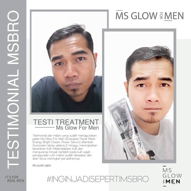 Ms Glow For Men - Sabun Muka Pria Penghilang Jerawat &amp; Kusam