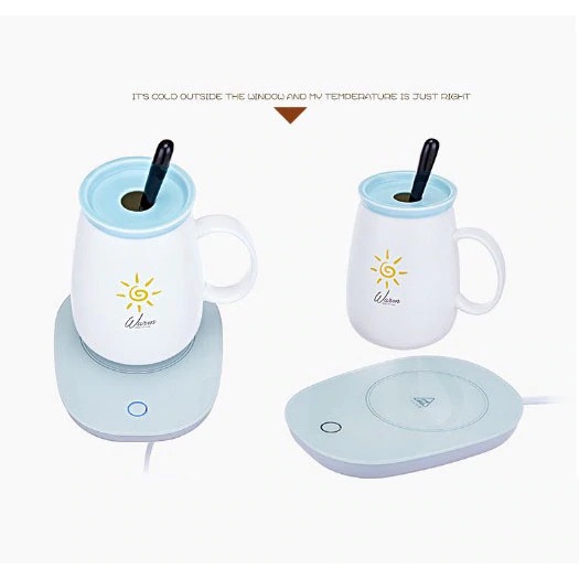 Taffware Tatakan Gelas Pemanas Coffee Cup Warmer Heating Pad NN201 PUTIH