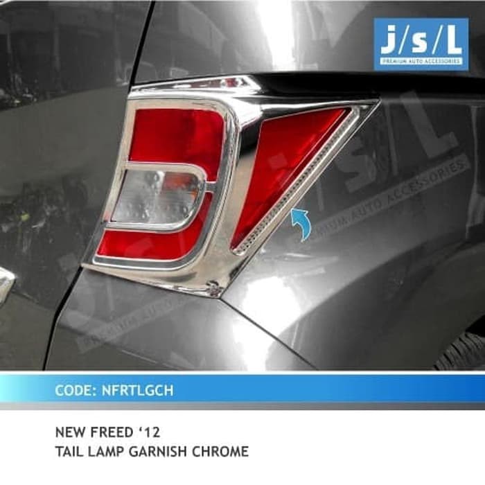 Garnis Lampu Belakang New Freed Chrome