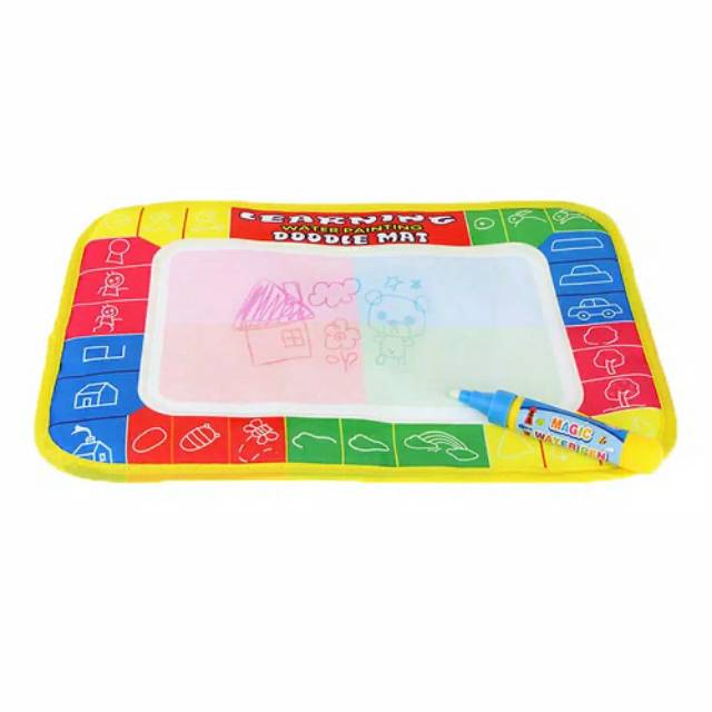 

Mainan Edukasi Magic Water Doodle Mat Papan Gambar Pena Air Ukuran Kecil Small