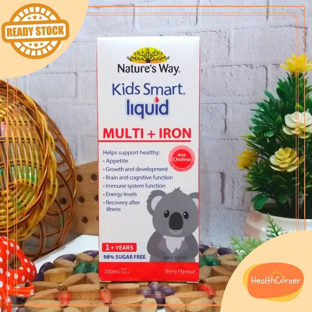 Nature's Way Kids Smart Liquid Multivitamin + Iron liquid 200ml