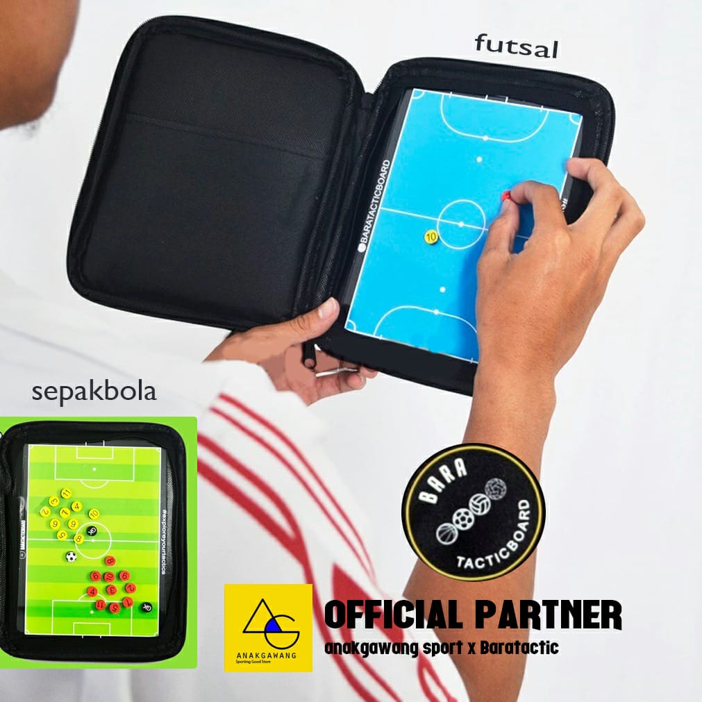 Bara tactical Board Papan Strategi futsal Sepak Bola Original Baratactic | Anakgawang