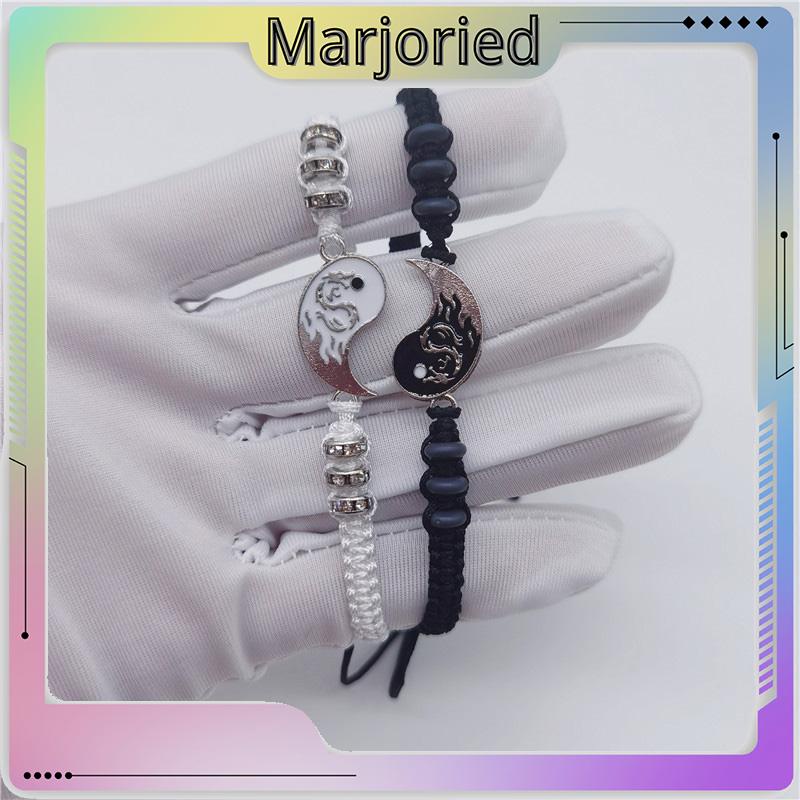 2pcs Gelang Couple Dikepang Gosip Tai Chi Adjustable Fashion Accessories Hadiah Aksesoris Bracelet-MJD