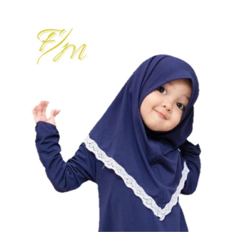 Hijab Anak Alisa Non Pet / Hijab nyaman lucu murah kualitas PREMIUM