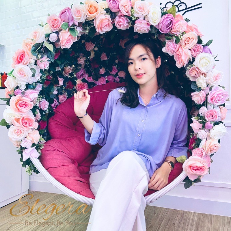 Kemeja Wanita Casual Katun Rayon Polos Cewek Lengan Panjang Scoder-7