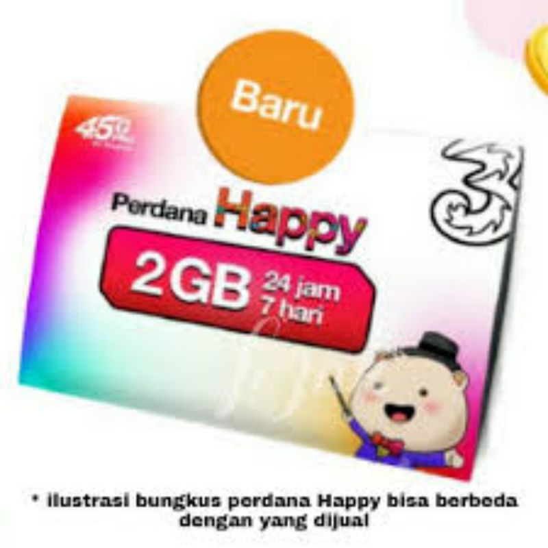 [SALE M&amp;M] Perdana TRI HAPY 2GB 30Hari Lokal Semarang Branch
