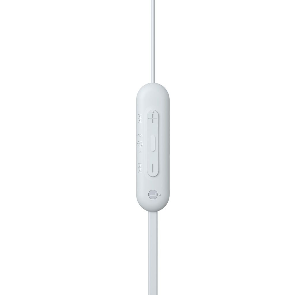 SONY WI-C100 In Ear Wireless Bluetooth Headset With Microphone For Android &amp; IOS - White [Battery Up to 25h] Earphone Headphone Handsfree