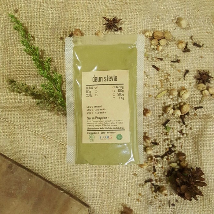 

DAUN STEVIA BUBUK 500 gr - Stevia Rebaudiana - MURNI - JSR