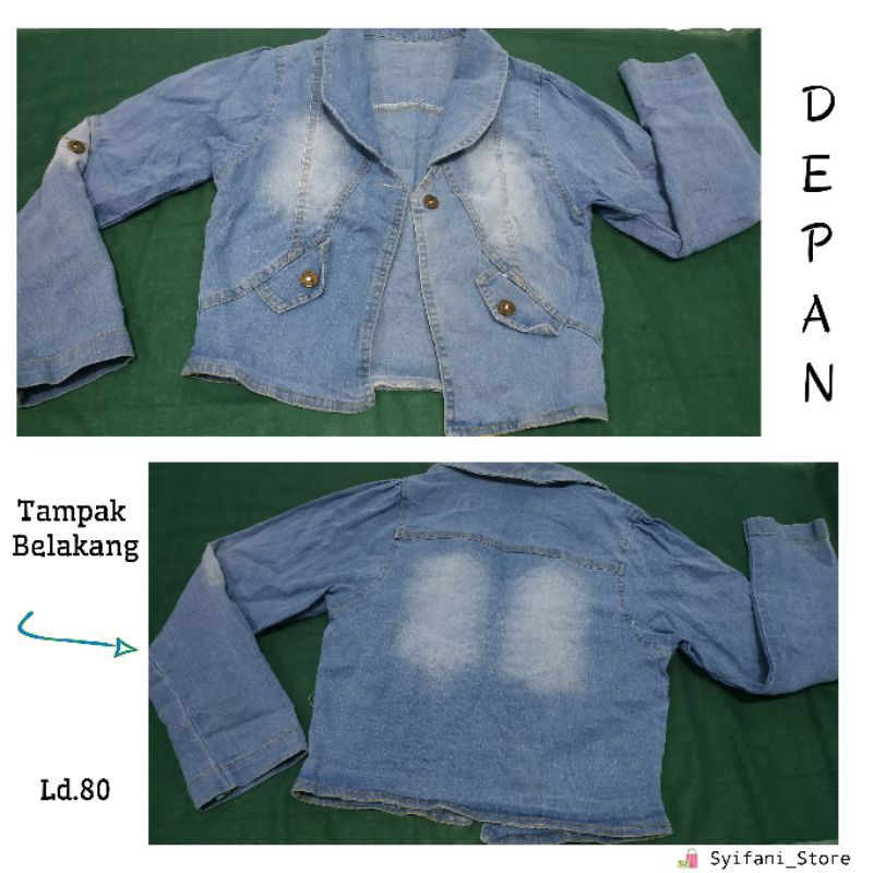 Rompi Levis / Jaket Jeans Lengan Panjang