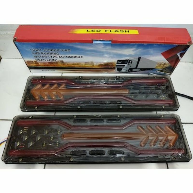 Lampu Rem LED Truk Stoplamp Truk Kipas 12/24 Volt 46 Cm