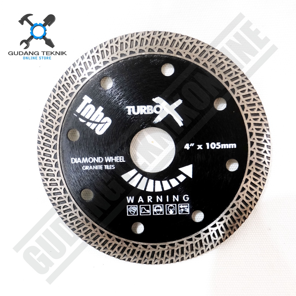 Diamond Wheel 4&quot; TURBO X TOHO / Mata Pisau Potong Keramik Granit 4 Inch TOHO