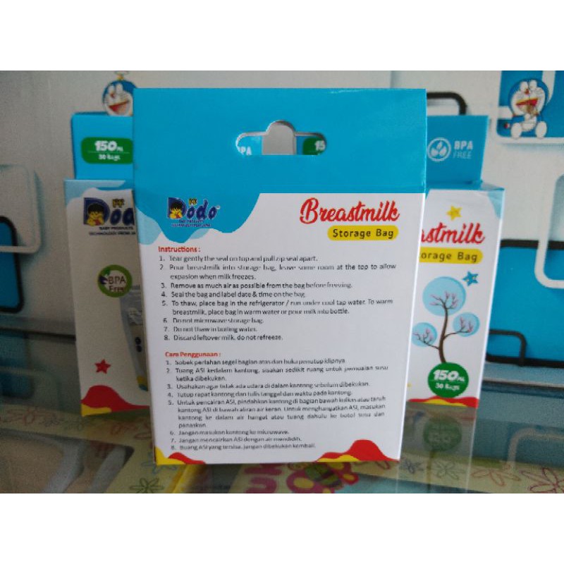 dodo breast milk storage bag 150 ml kantong ASI