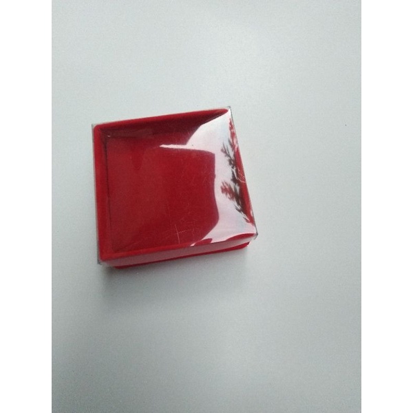 kotak box aksesoris 4x4 5x5 6x6 7x7 8x8  bludru atau hardbox kemasan gelang perhiasan bludru tutup mika