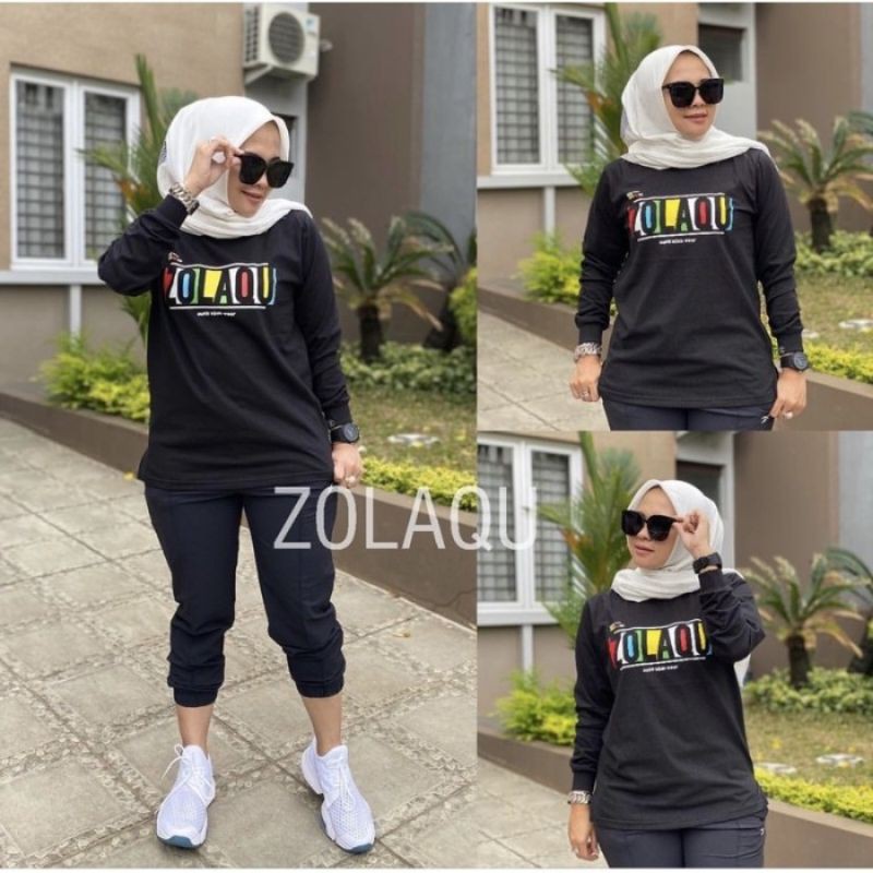 Kaos ZOLAQU ORI Tanpa Ban Hitam Terlaris dan Termurah