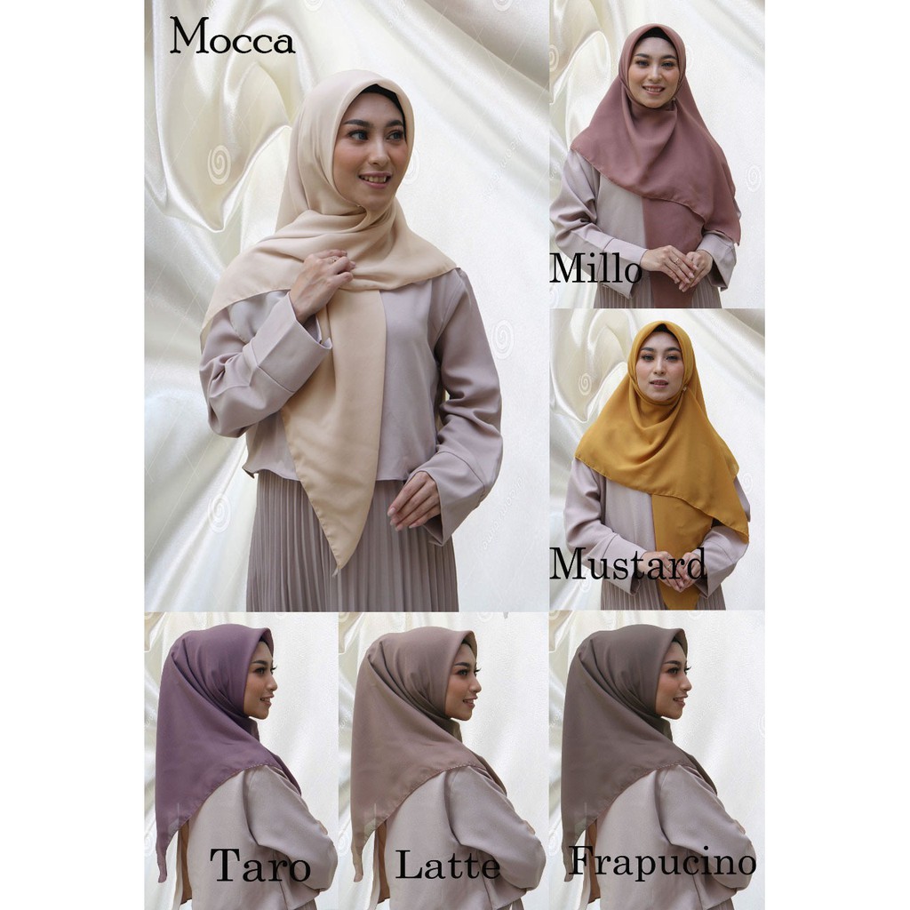 Kerudung BELLA SQUARE PART 2 HIJAB POLYCOTTON JILBAB Segi empat hijab