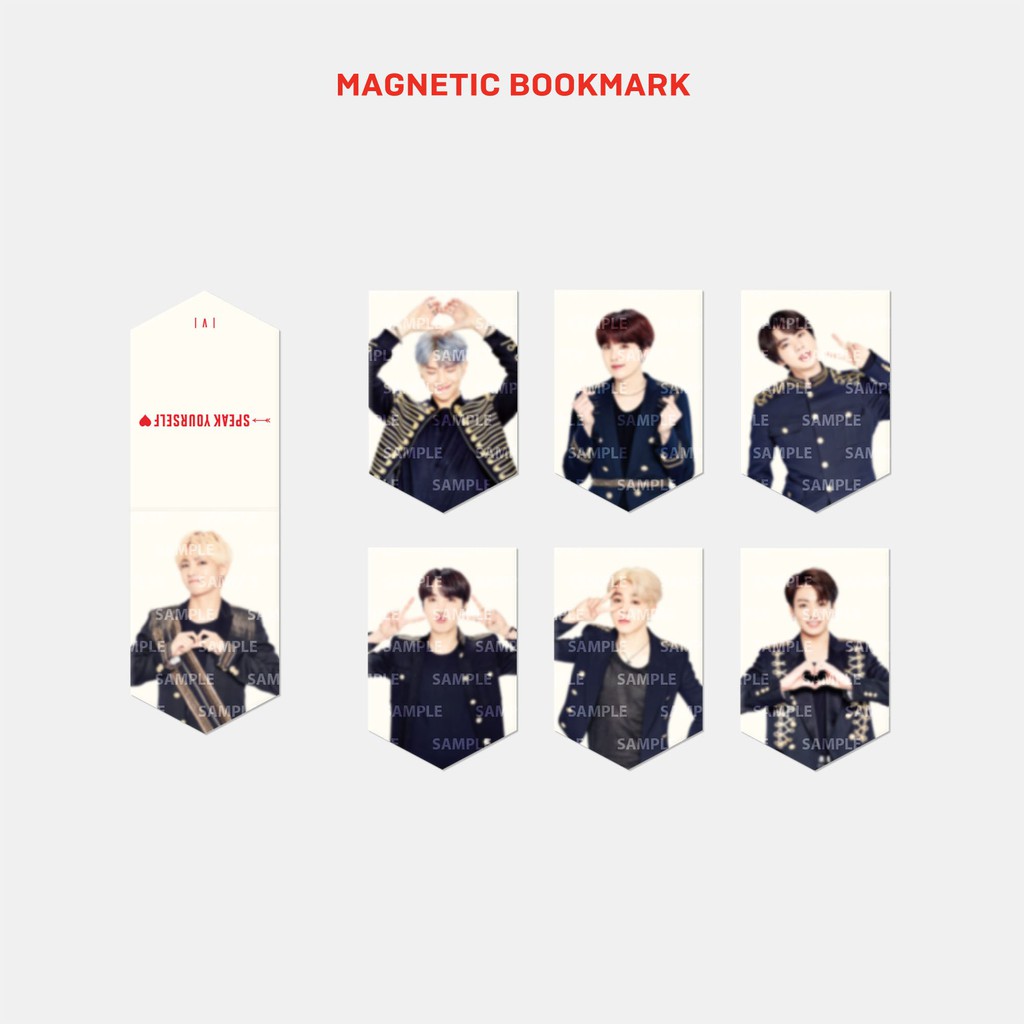 [PO] BTS SPEAK YOURSELF TOUR IN JAPAN MERCH - MAGNETIC BOOKMARK RM/JIN/SUGA/JHOPE/JIMIN/V/JK