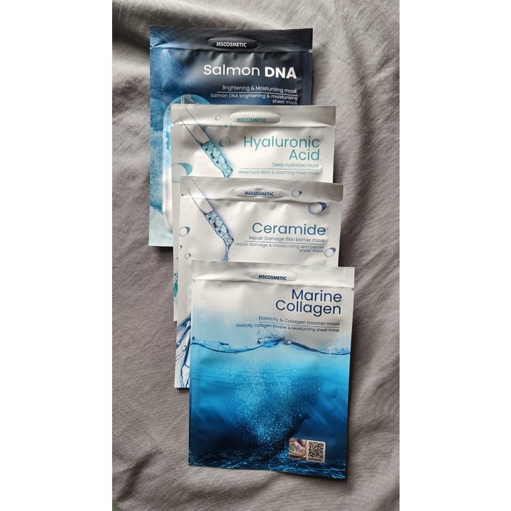 MS GLOW Sheet Mask Hyaluronic Acid – Deep Hydration &amp; Soothing MS Glow Ecer - Terbaru