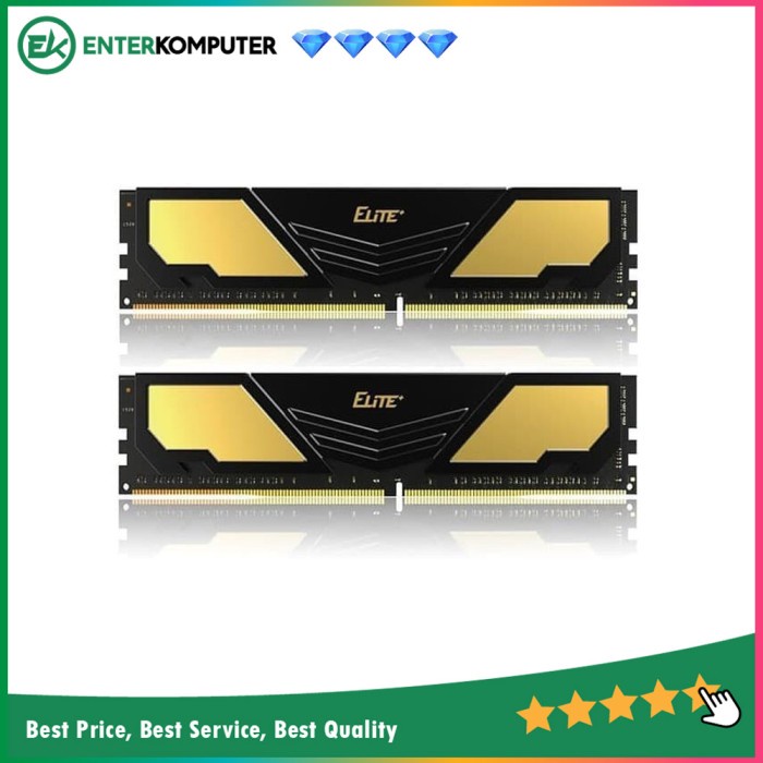 Team Elite Plus Black DDR4 PC25600 Dual Channel 32GB / RAM 32GB