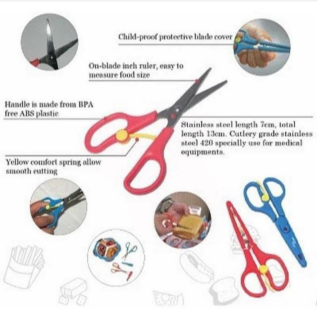 Tiny Bites Food Shears 2pcs Gunting Makanan