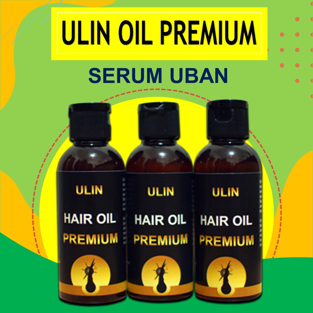 Obat Uban Rambut Ulin Oil Premium Penghitam Uban Alami Asli