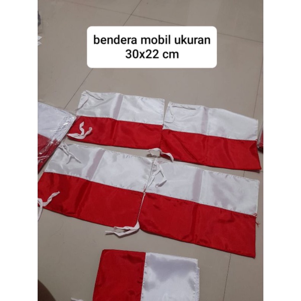 bendera mobil ukuran 30x22 cm bendera merah putih kecil