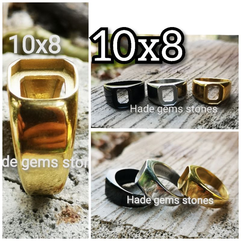 RING EMBAN TITANIUM SUPER KUALITAS KOTAK DIM 10X8