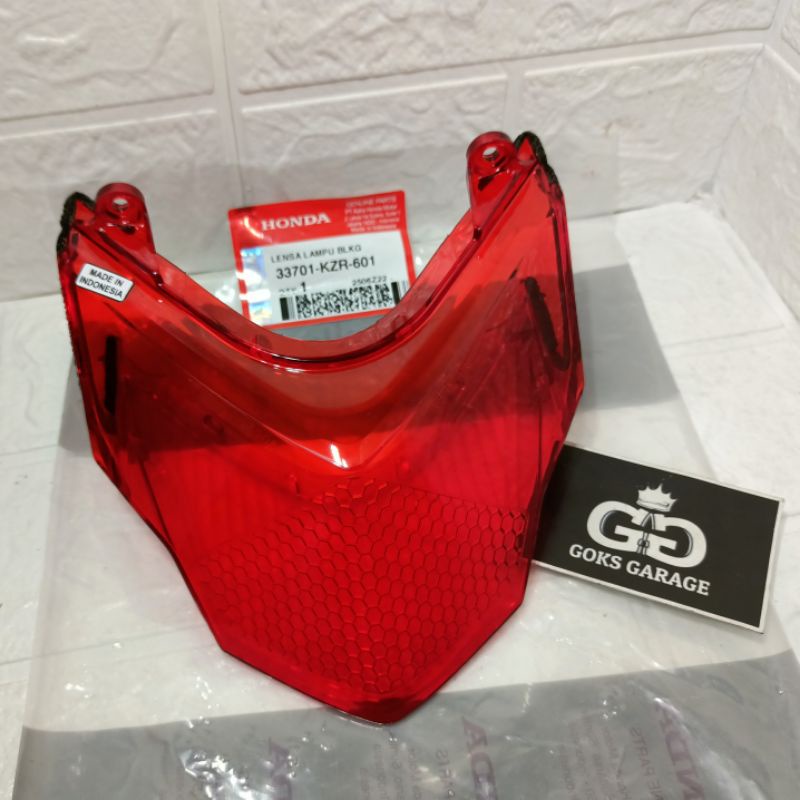 Stok Baru Kaca Stoplamp Mika Lampu Belakang Merah Honda Vario Techno 125 PGM Fi Old Lama 2012 2013
