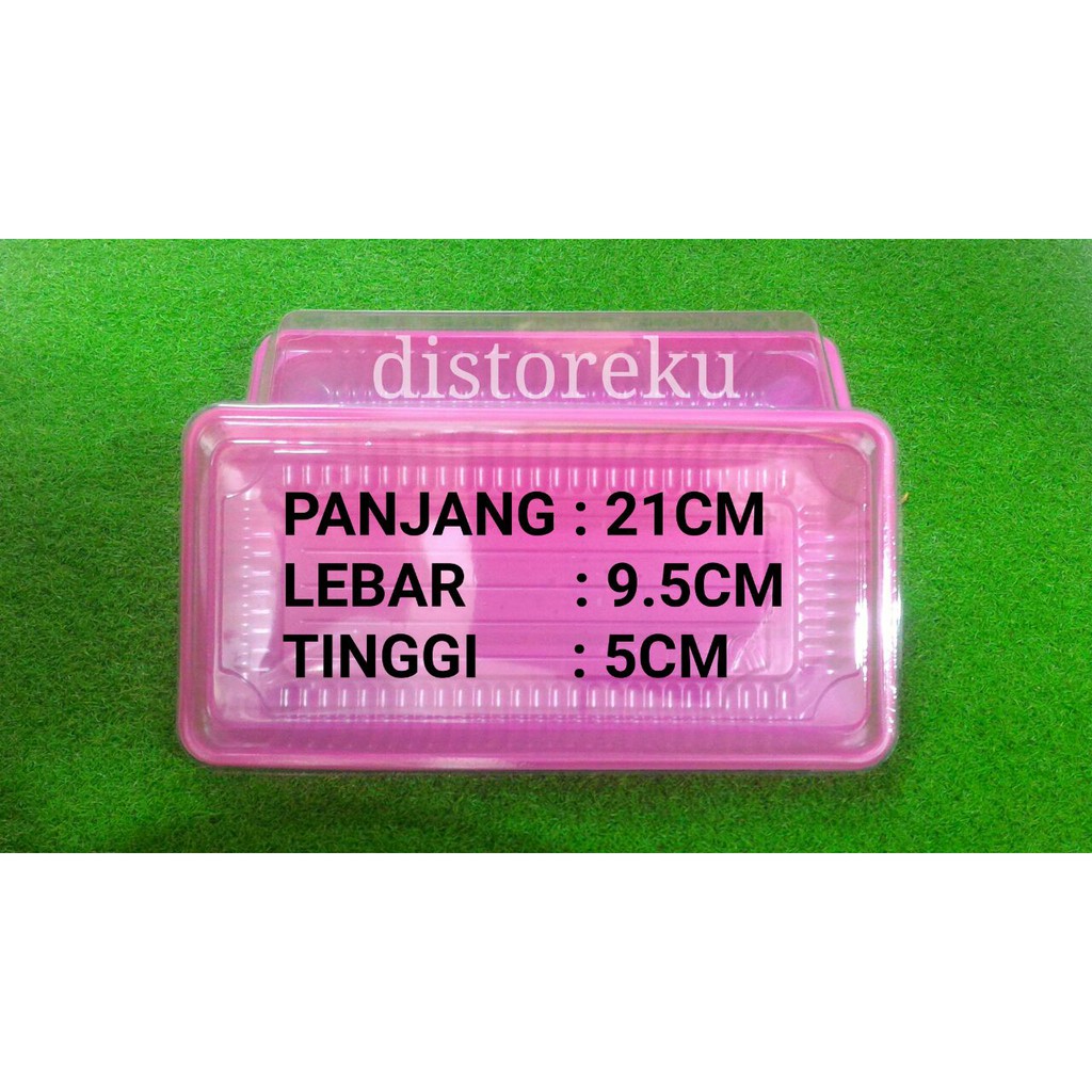 1pcs Mika Brownies PINK TANGGUNG Mika Kotak Kue Nasi Lunch Box Catering Bento Tray MEDIUM