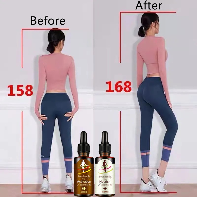 Massage Oil Tinggi Badan 15ml+15ml Minyak Kaki Agen Pertumbuhan Tinggi Badan Pertumbuhan Tulang Promosikan Pertumbuhan Tinggi Kedua Lagi