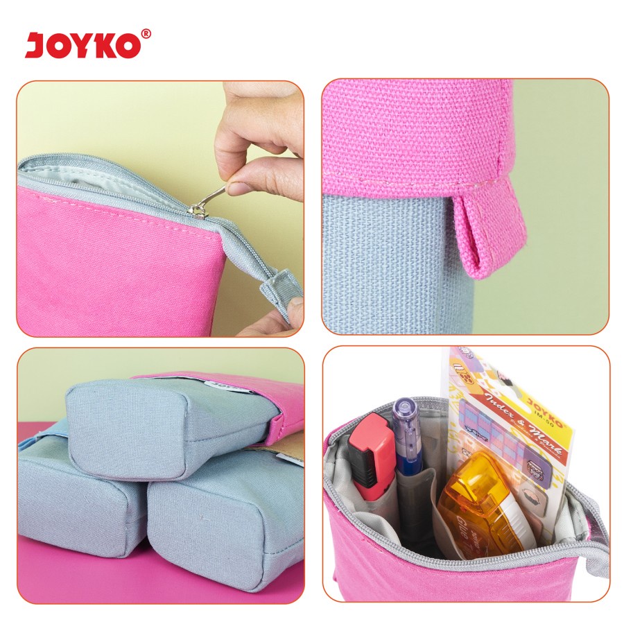 Pencil Case Kotak Tempat Pensil Kain Joyko PC-5007