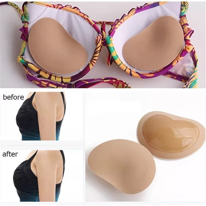 busa bra push up gel insert pad spon penambah pengangkat payudara