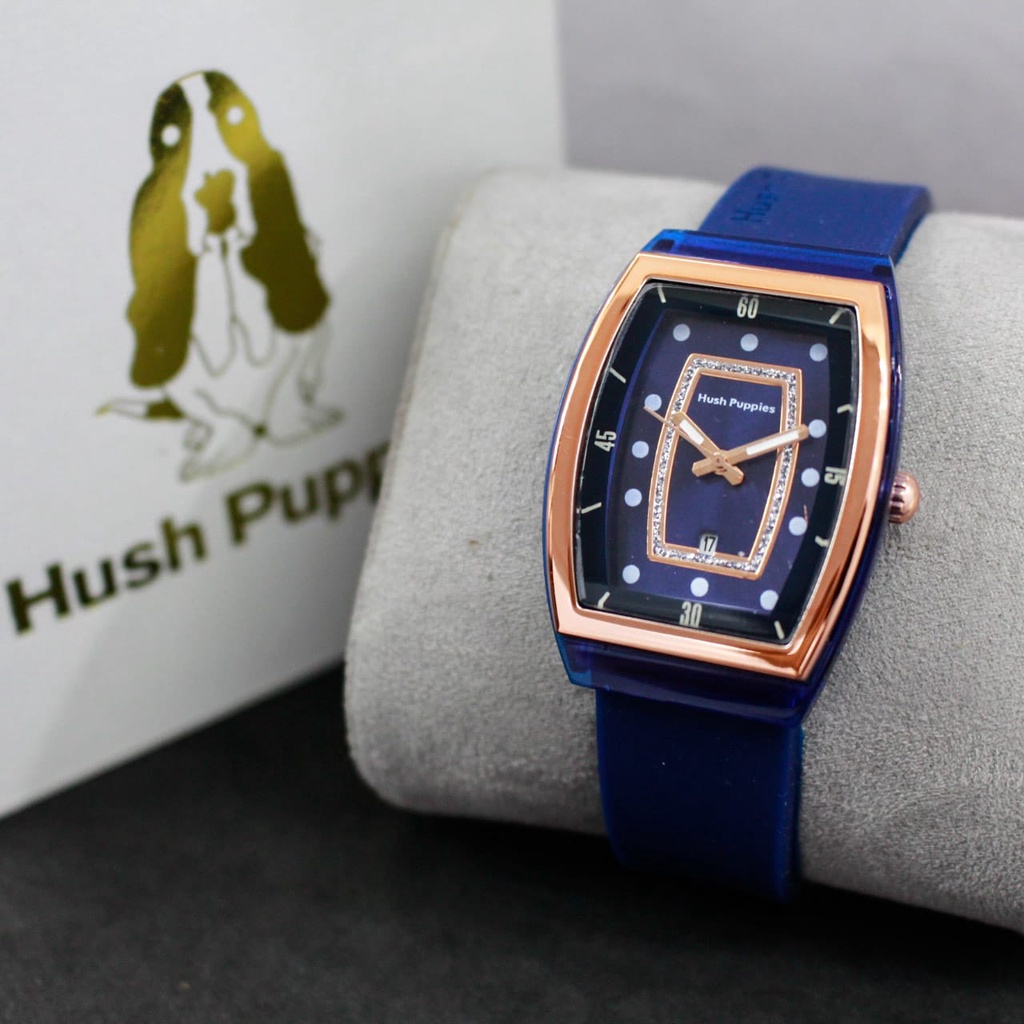 JAM TANGAN HUSH PUPPIES WANITA/JAM HUSH PUPPIES WANITA MODEL OVAL/(COD) WJ1 | JAM TANGAN WANITA HUSH PUPPIES RUBBER OVAL | JAM TANGAN CEWEK TERBARU HUSH PUPPIES KARET