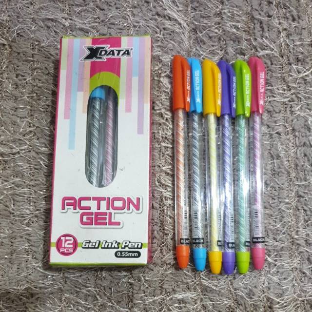 

Bolpen Xdata action gel isi 12pcs