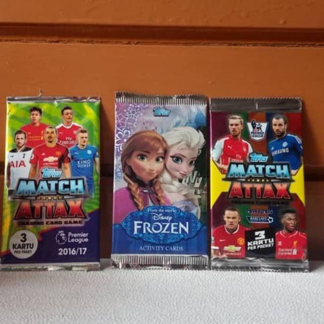 Paket Card Game Tops Match Attax : 2016 - 2017 And 2014 - 2015 Activity Card : Elsa