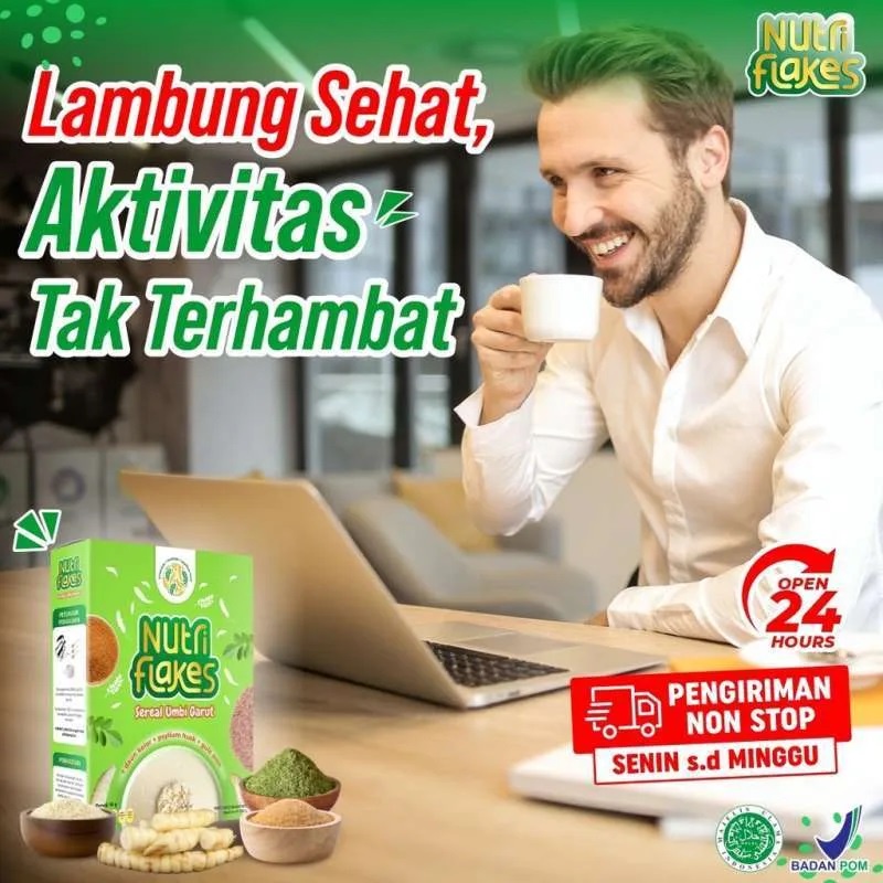 Nutriflakes nutrisi sehat solusi maag, asam lambung naik, dan gerd