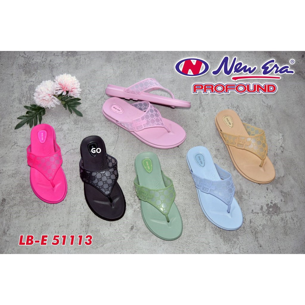 gos NEW ERA LB.E 51113 Sandal Japit Perempuan Sendal Karet Wanita Casual