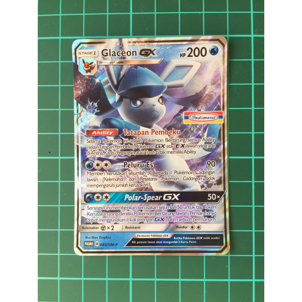 Glaceon GX RR Indomaret Kartu Pokemon TCG Indonesia