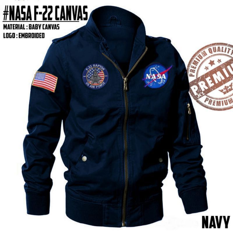 JAKET NASA JC JKT CANVAS JAKET BOMBER PRIA