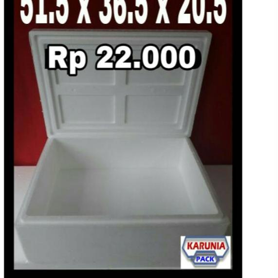 

❅ Box styrofoam Lobster Box sterofom 51,5×36,5×20,5 Gabus ☎