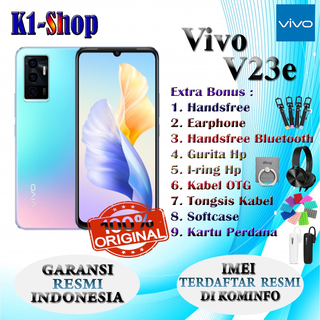 HP VIVO V23e RAM 8/128 GB GARANSI RESMI VIVO INDONESIA
