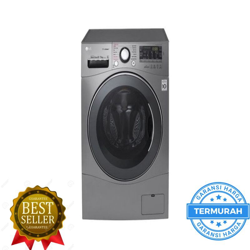 Mesin Pengering Pakaian LG FC1409H3E Front Loading 9 kg Cuci 5 kg Kering